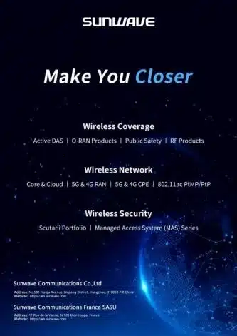 WELCOME TO MOBILE WORLD CONGRESS 2022, SUNWAVE BOOTH(#5D83)